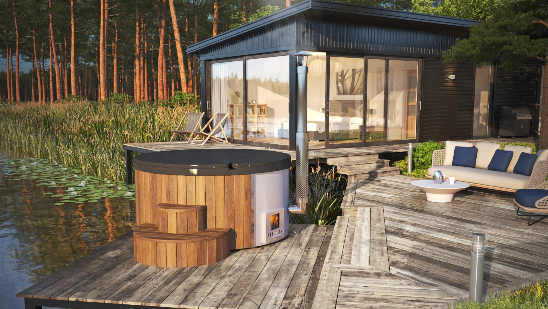 Glamping Pod With Hot Tub