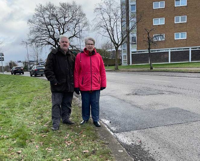 Charles and Wendy campaigning in 2024