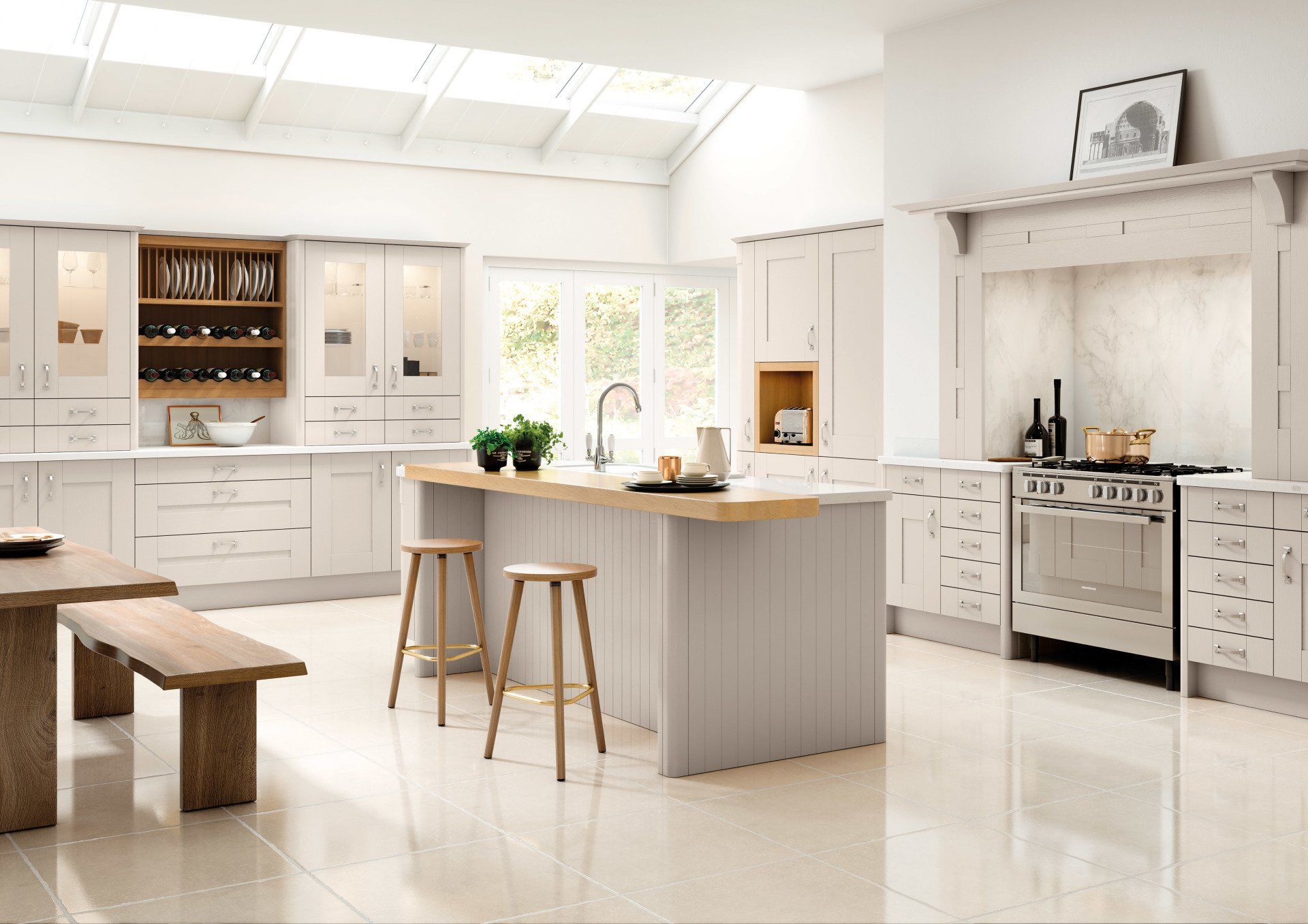 Cartmel Cashmere kitchen door in the Rivers Classic range
