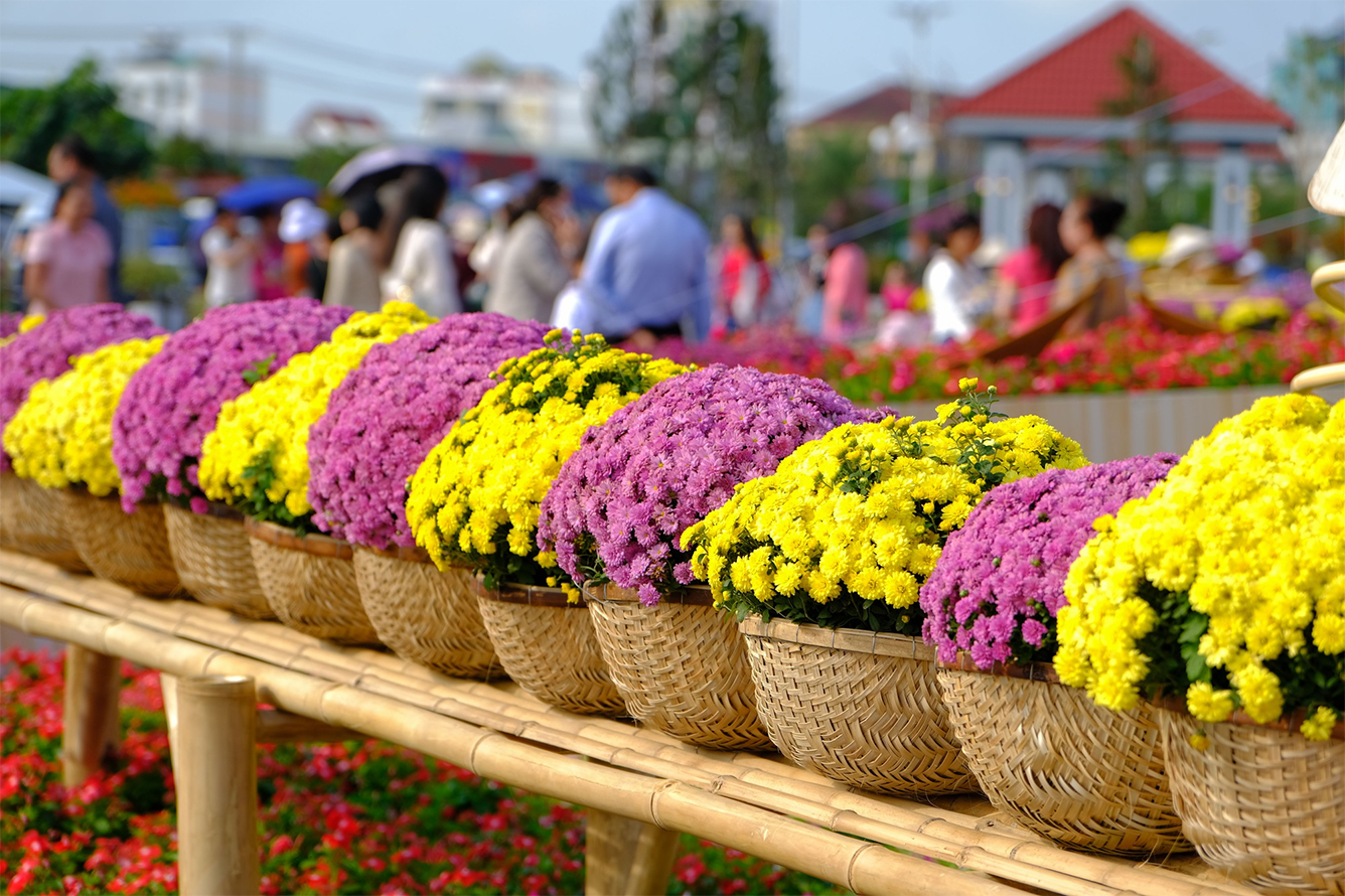 Flowers in Mekong delta by Travelmates