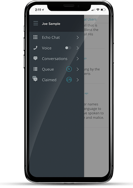 A cell phone with a app open on it.