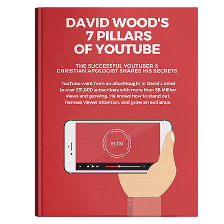 A book titled david wood 's 7 pillars of youtube