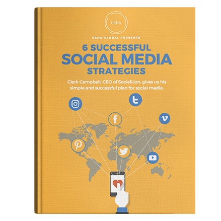 A book titled 6 successful social media strategies by clark campbell