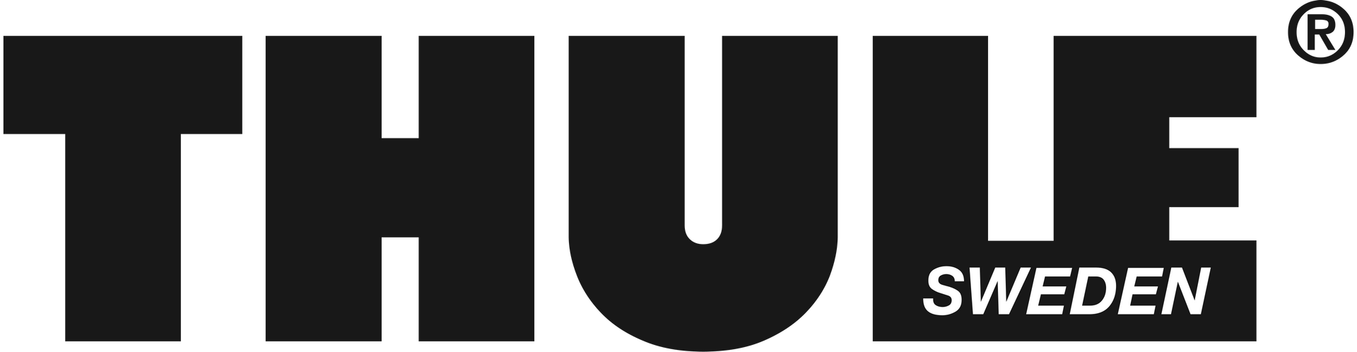 Il logo Thule nero con la scritta 