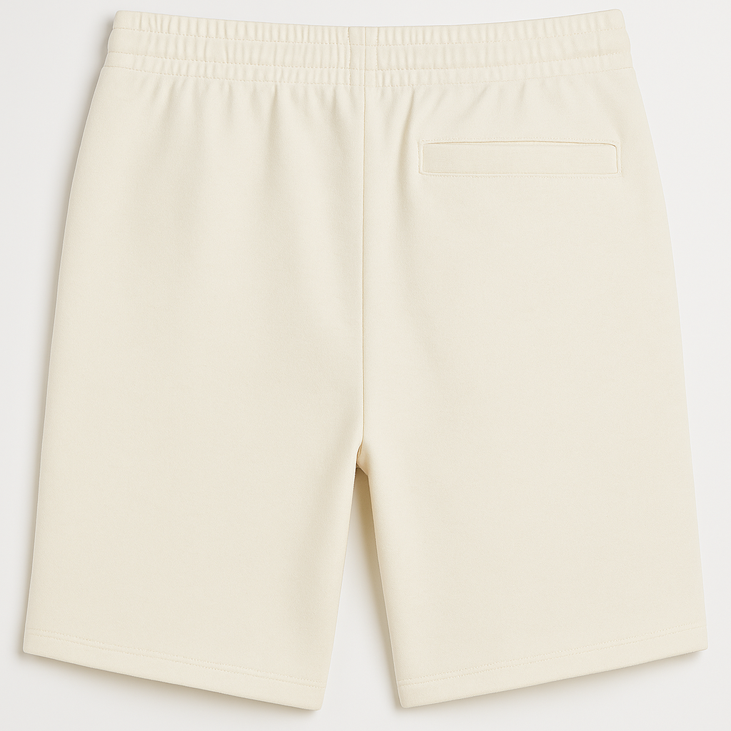 A pair of Italian Made Ivory Shorts.