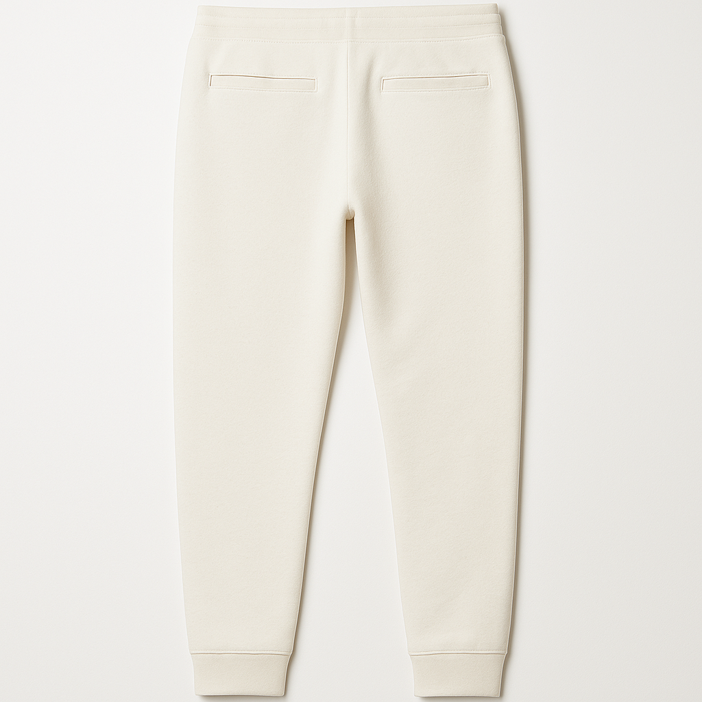 A pair of Italian Made Ivory Sweatpants.