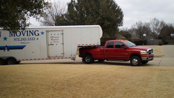 Red Aikman Moving Trailer — Hurst,TX — Aikman Moving