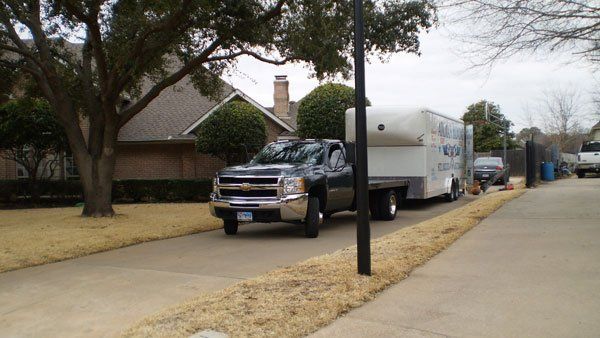 Parked Aikman Moving Trailer — Hurst,TX — Aikman Moving