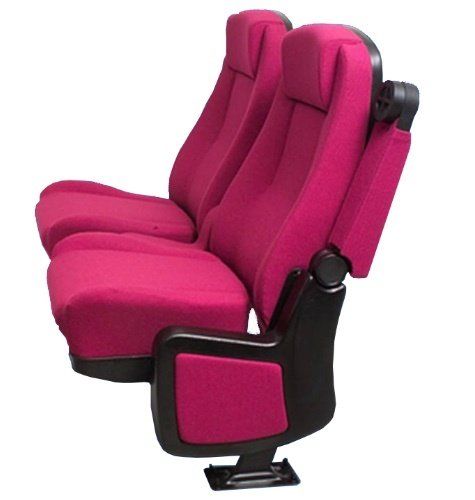 Capri Rocker Modena Cecil Commercial Theater Chair in Striking Pink Fabric