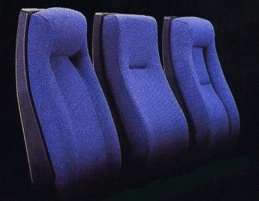 Back styles available for the Marquis Midgar fixed back movie theater chair