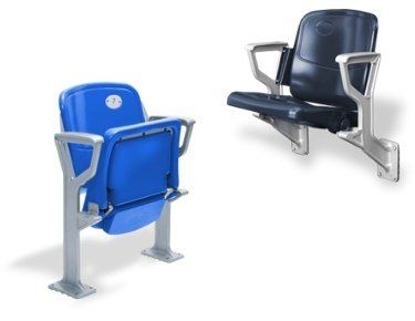 The Olympus Stadium and Arena chair shown with floor and cantilever standards