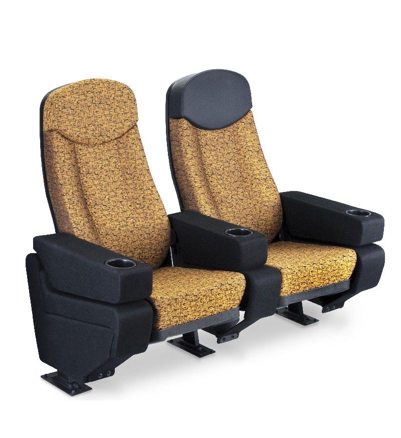 Omega Plus VIP Theater Seat in Black and Gold