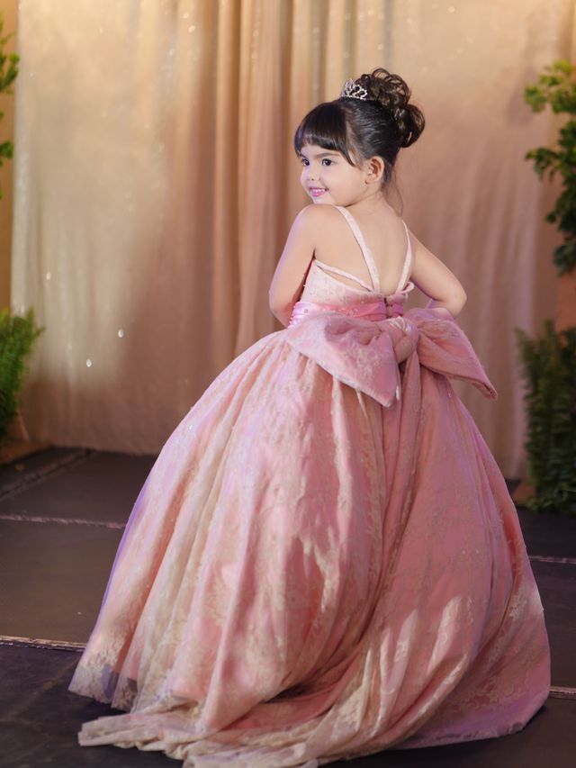 Simple gown best sale for 7th birthday