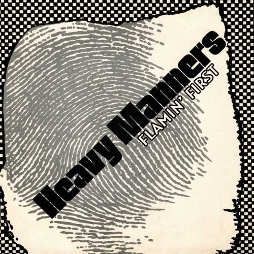 Heavy manners flamin ' first album cover with a fingerprint on it.