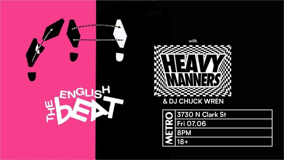 A poster for heavy manners and dj chuck wren