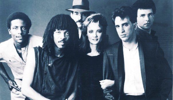 A black and white photo of a group of people