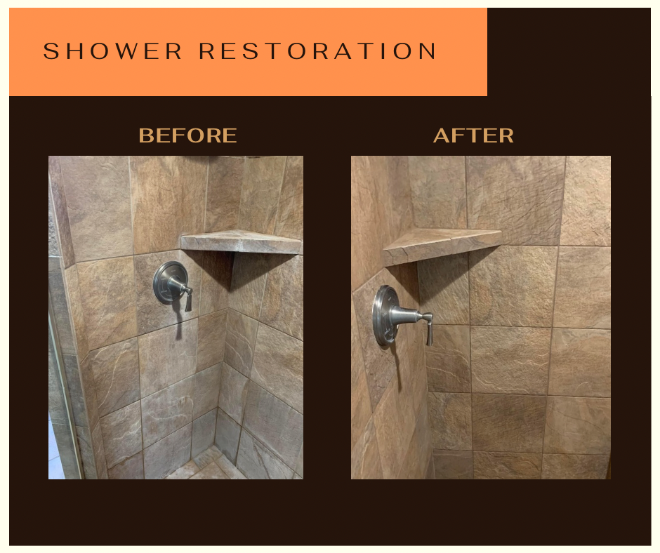 Re-Nu Tile repairs cracking shower grout and loose tiles in showers. 