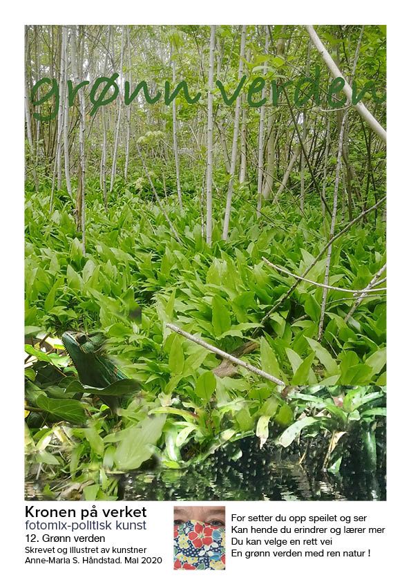 Et bilde av en skog med mange grønne blader.