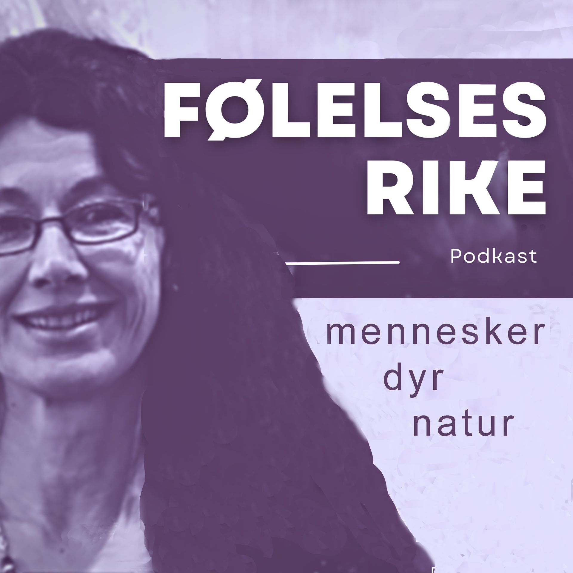 Lilla bilde med bilde av en dame, og navn som sier Følelses rike