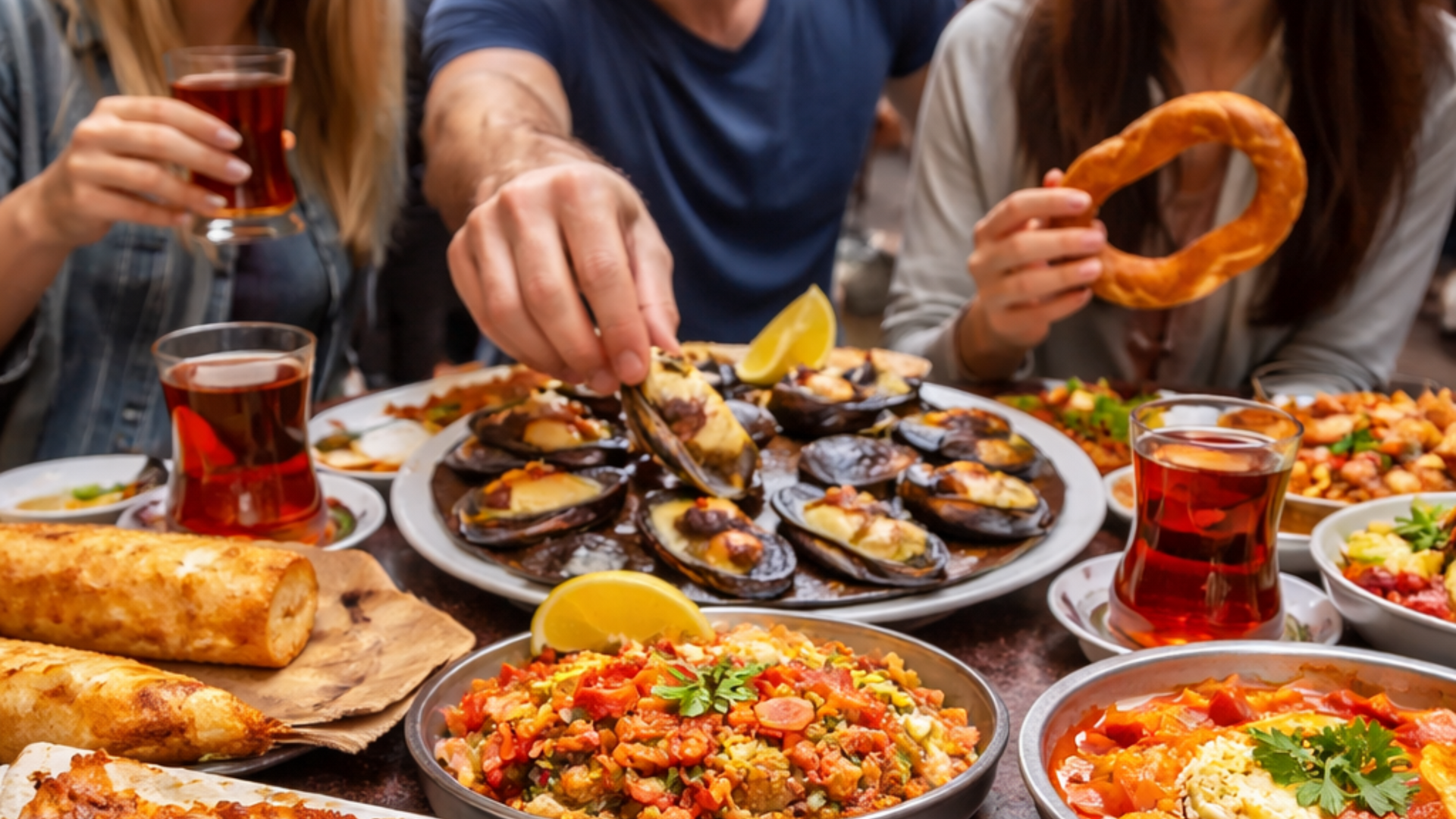 Food tour à Istanbul dans le quartier de Kadıköy avec spécialités turques et street food locale