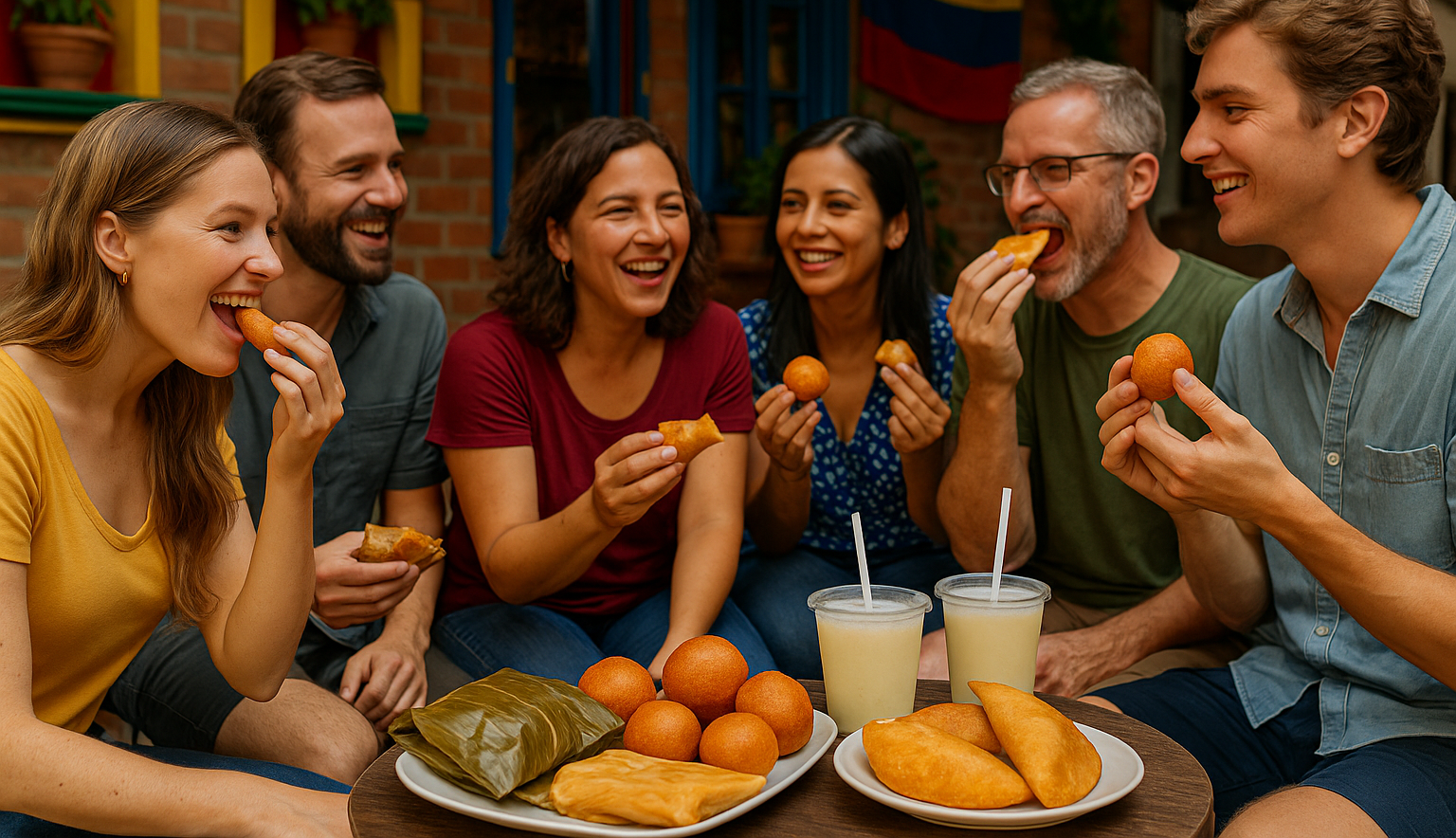 Food Tour in Laureles Medellín mit Tamales, Buñuelos, Empanadas und Kokoslimonade