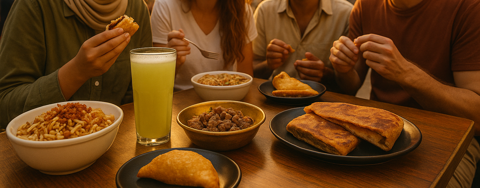 Food Tour in Downtown Kairo mit Koshary, Hawawshi, Kebda und frischem Zuckerrohrsaft