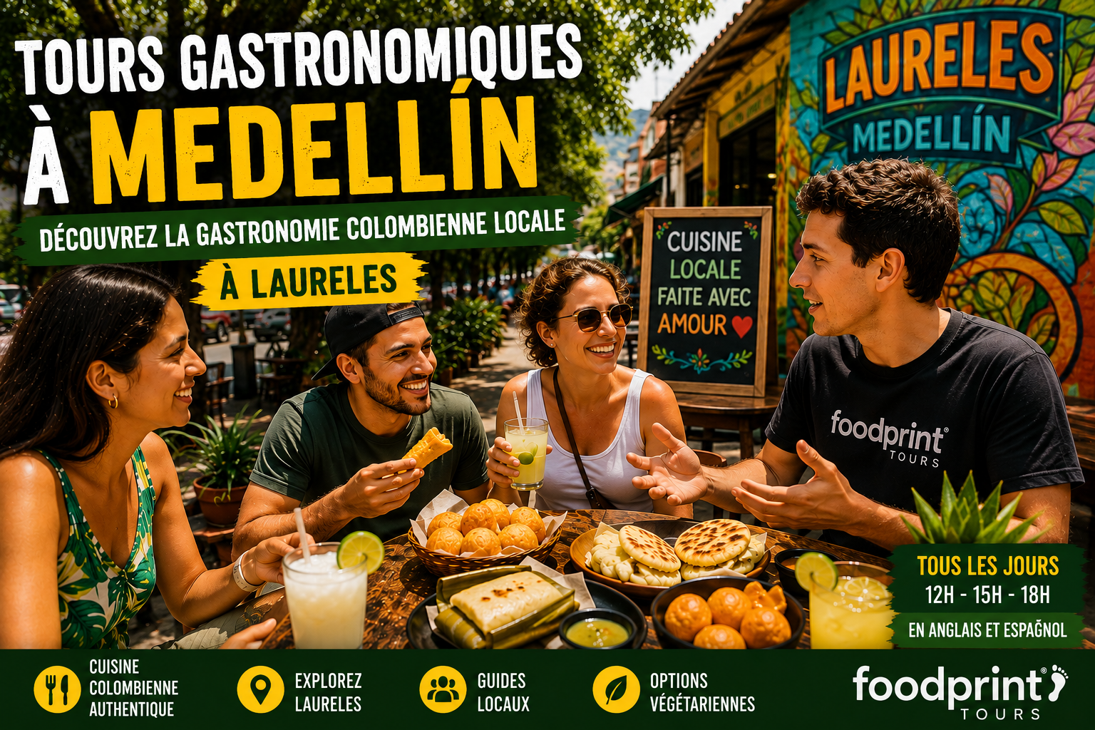 Exploration de la street food colombienne et des saveurs locales traditionnelles à Medellín