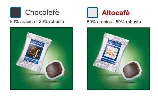 confezioni DI CHOCOLEFE E ALTOCAFE