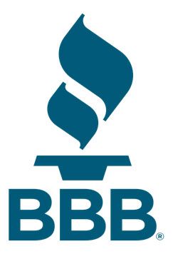 The bbb logo has a blue flame on it.