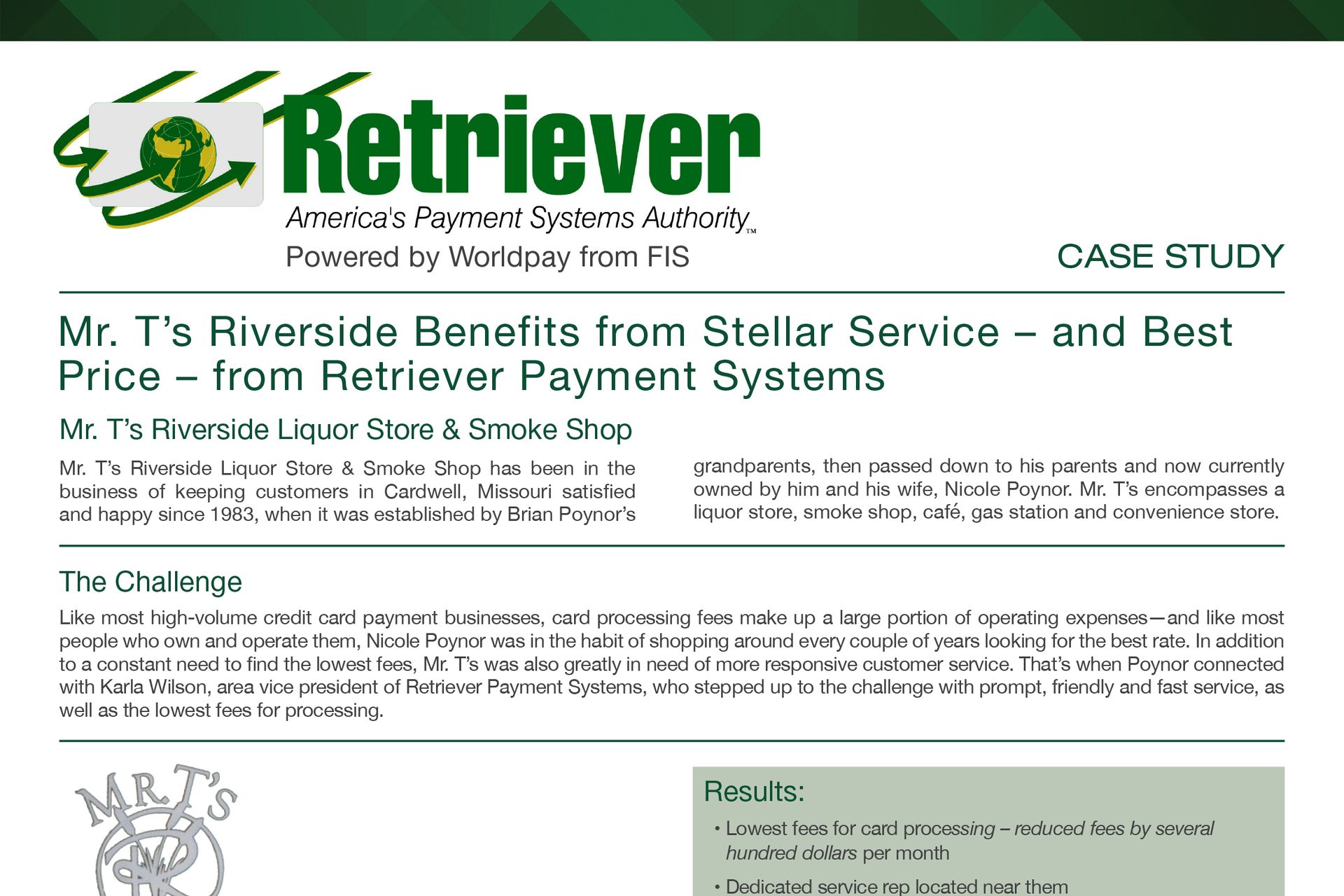 A case study for a company called retriever