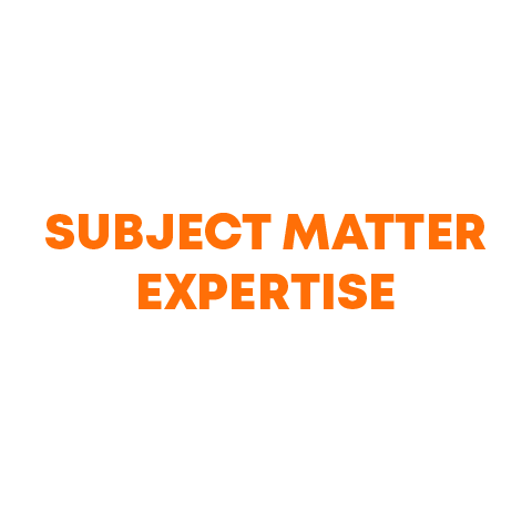 subject matter expertise