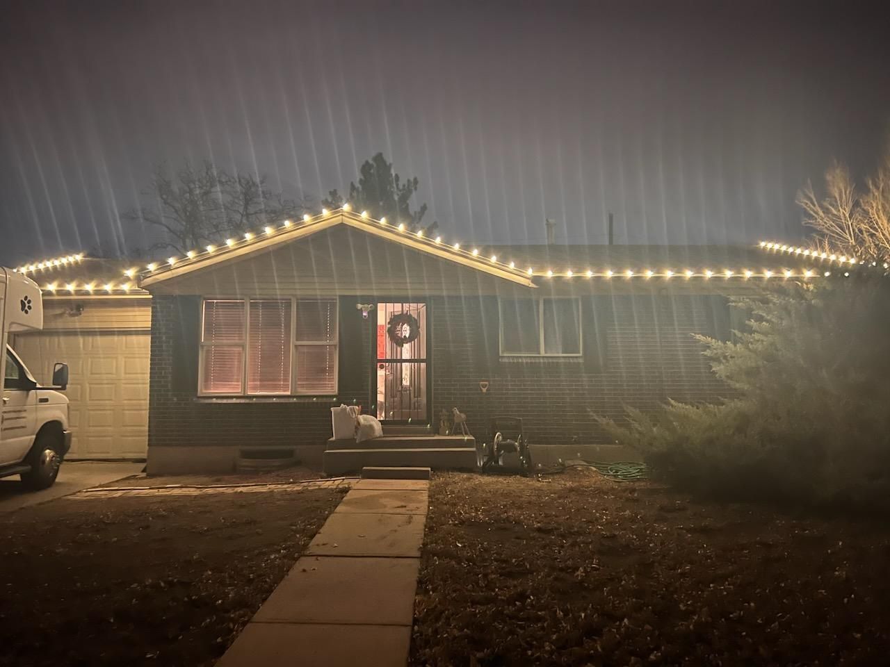 Christmas light install