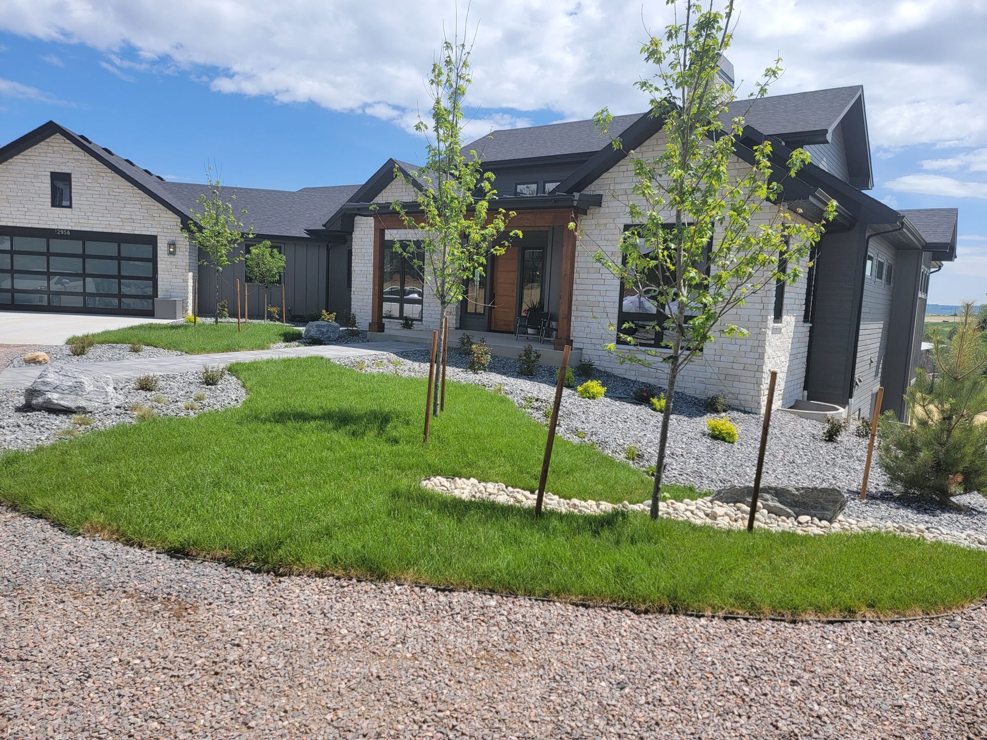 Elegant Christmas lights on house