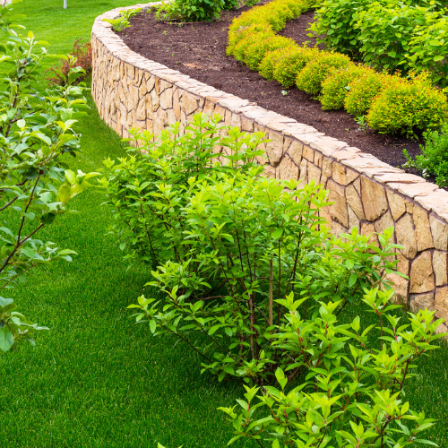 Custom retaining wall