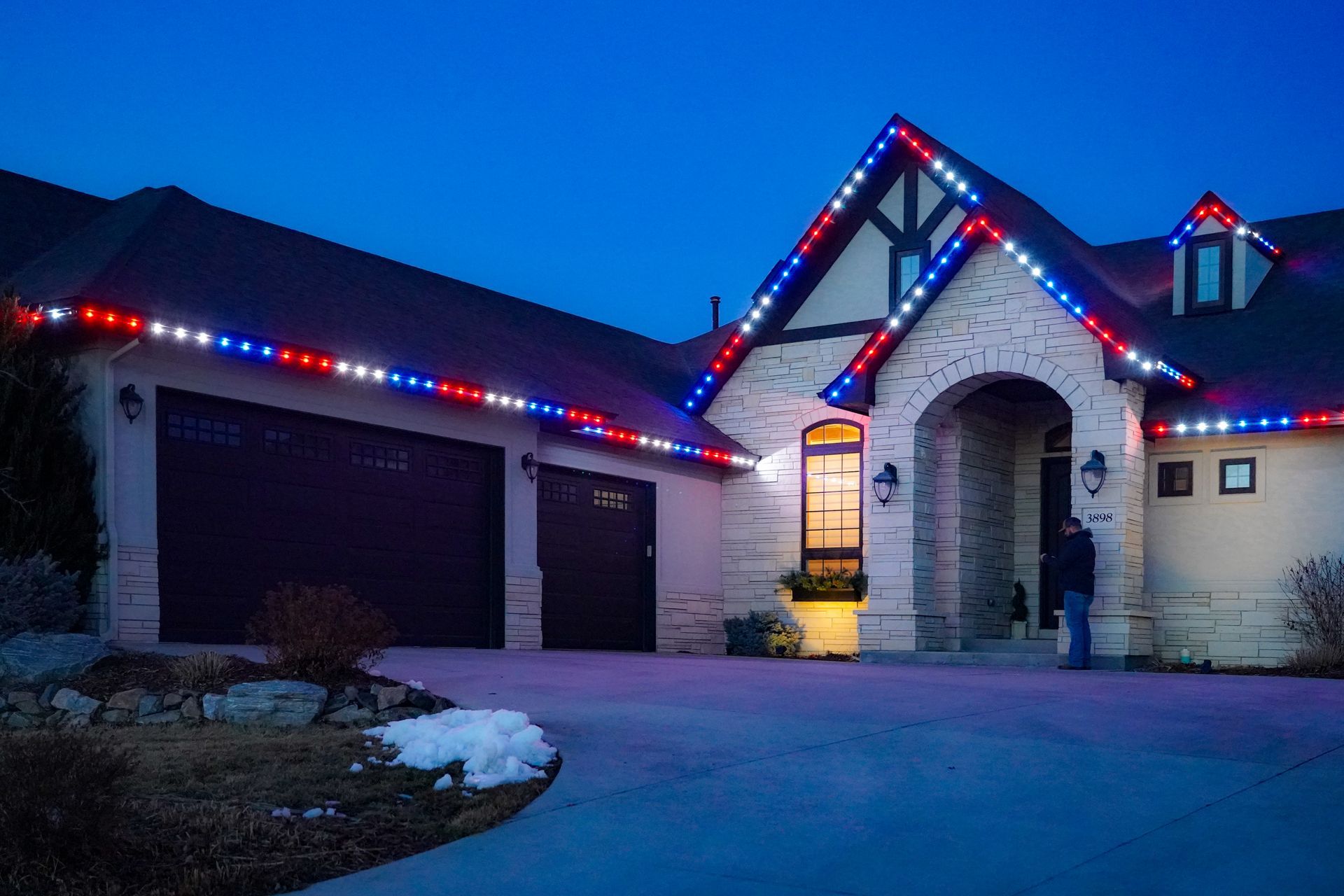 Professional Christmas light installation in Castle Rock CO