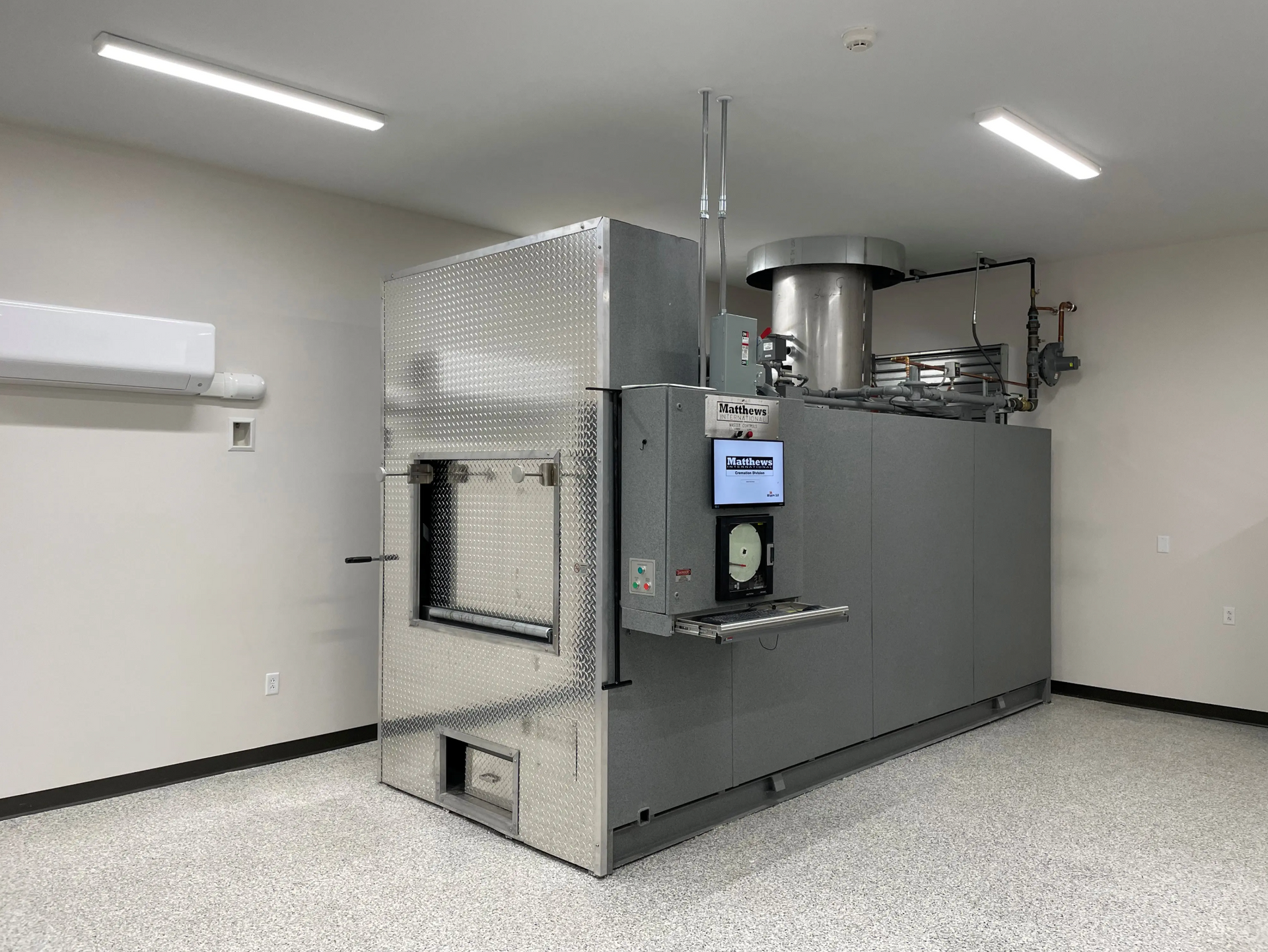 Crematory interior view