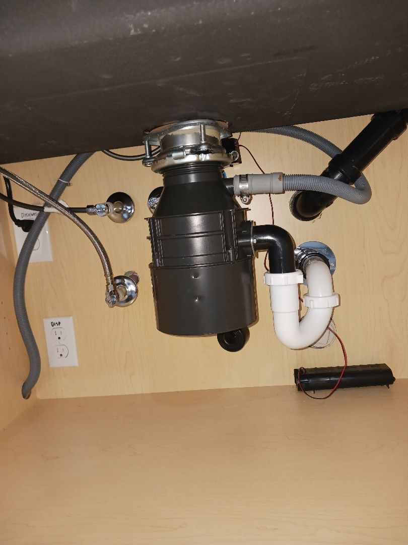 Garbage Disposal Installed by Royal Flush Plumbing in Tacoma