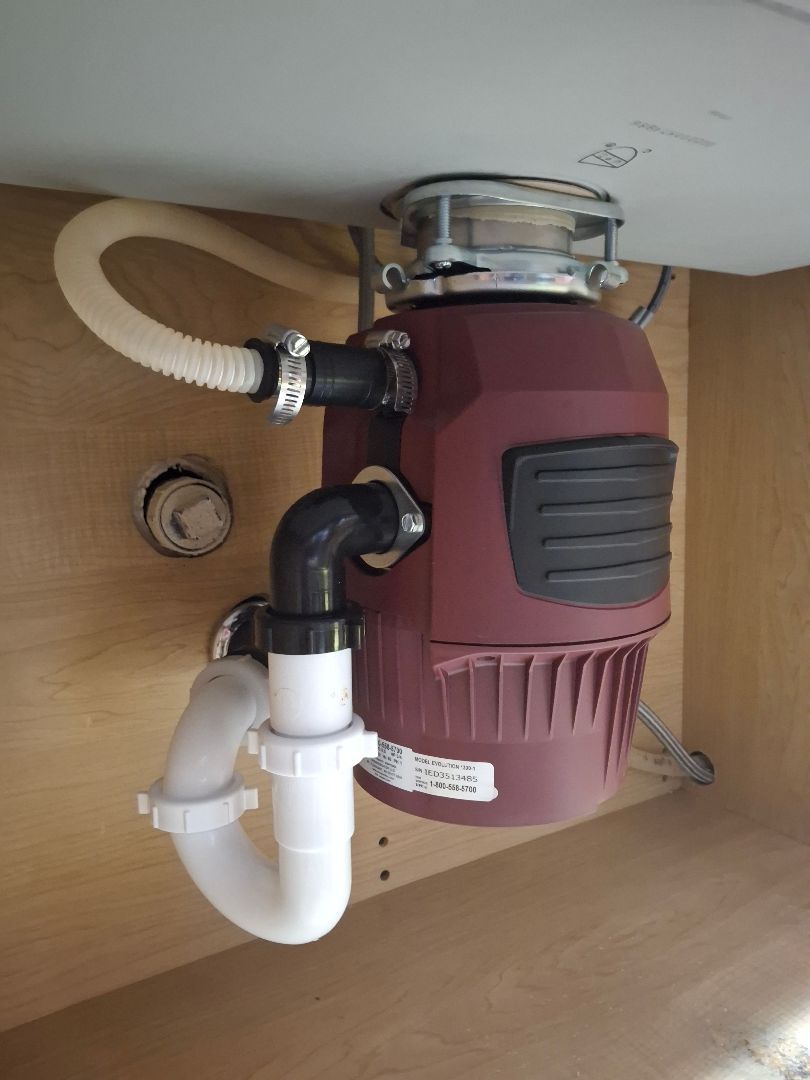Kitchen Sink Garbage Disposal Installed by Royal Flush Plumbing in Tacoma