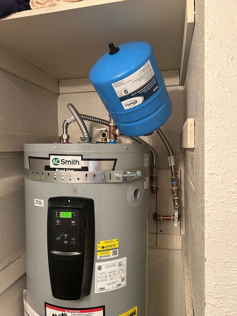 Close Up of Water Heater Installed by Royal Flush Plumbing in Tacoma