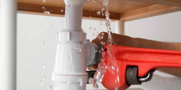 Pipe Maintenance - A pipe leaking