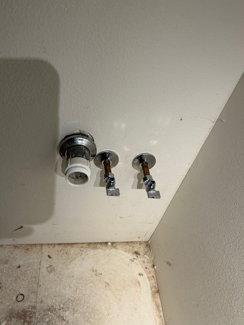 Laundry Room Water Line Installed by Royal Flush Plumbing in Tacoma