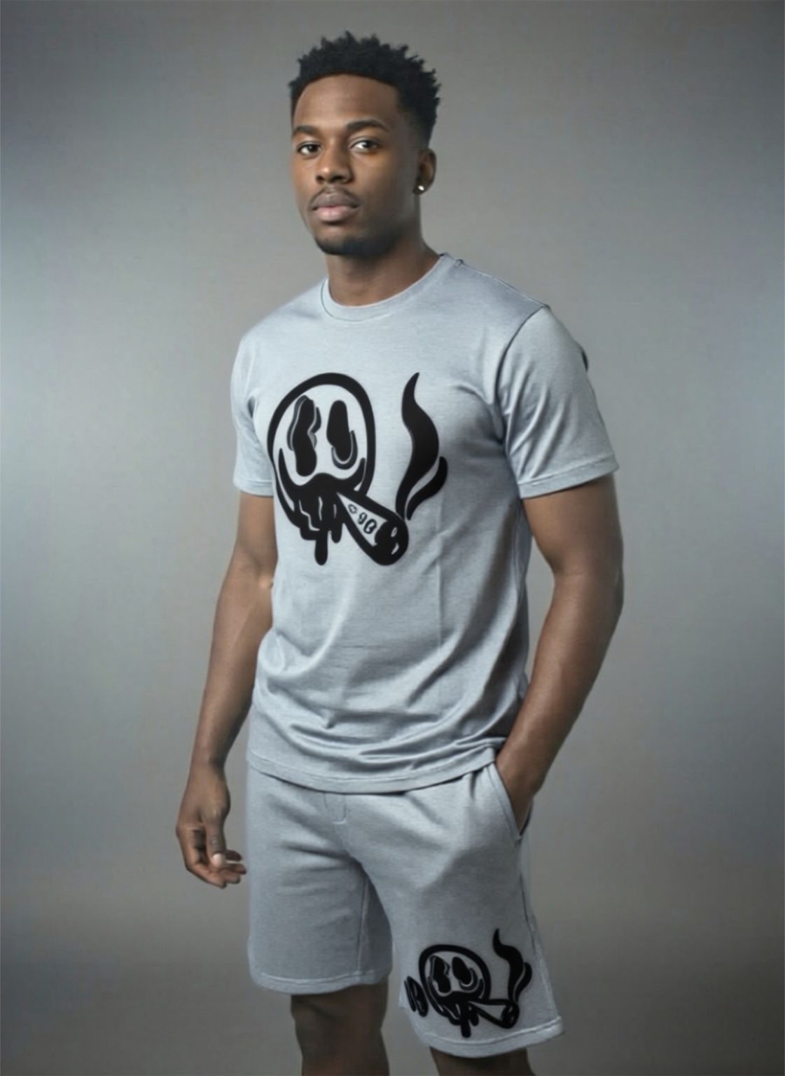 Exotic Stoners Apparel Signature Melt Graphic Short Set!