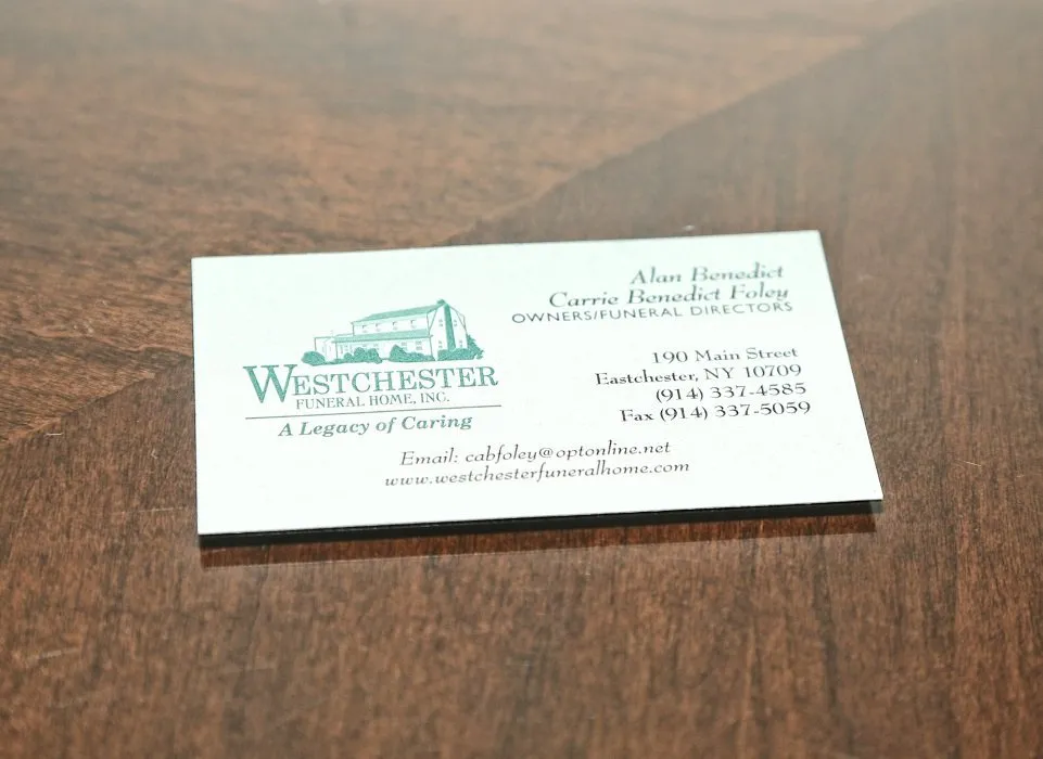 funeral facilities business card