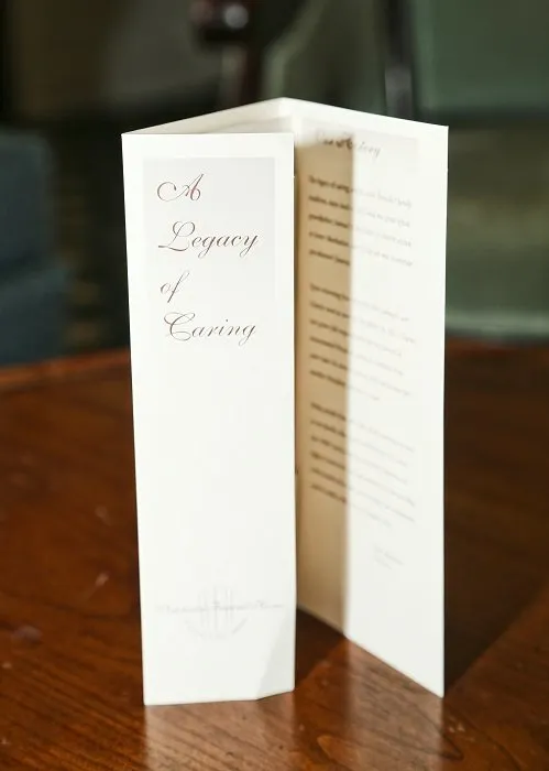 funeral home facilities merchandise card