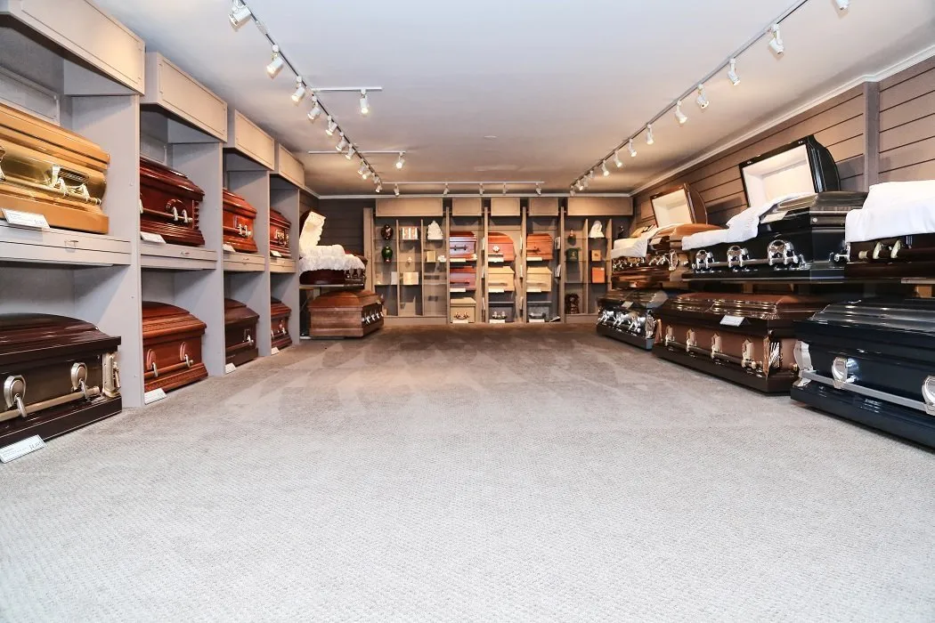 funeral casket showroom
