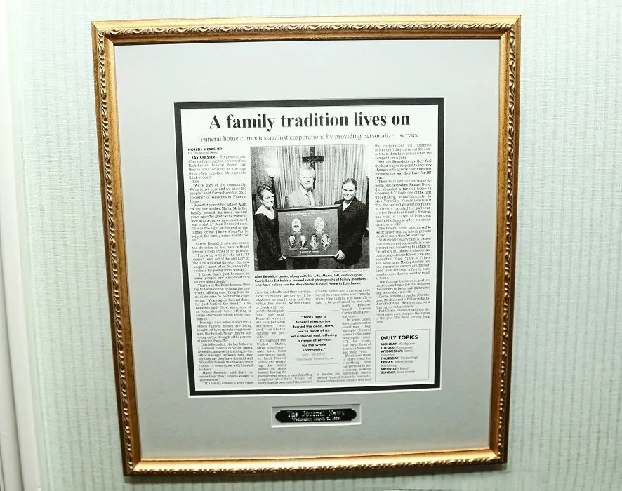 funeral home facilities newspaper clipping