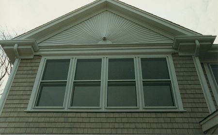 A house with a lot of windows on it