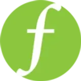 A green circle with a white letter f inside of it.