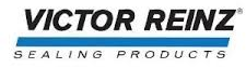 Victor Reinz logo with black text, a blue line, and