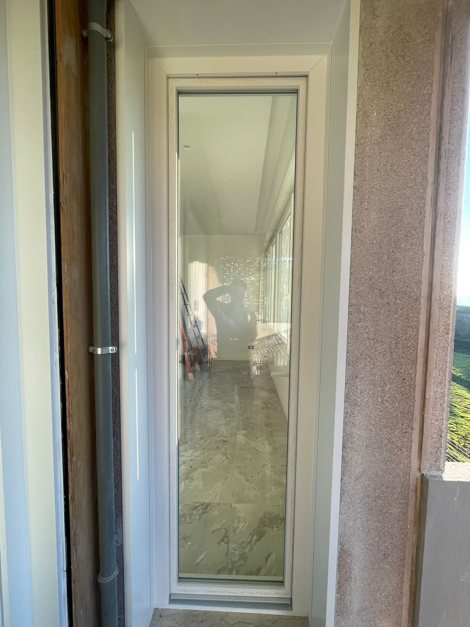 Porta finestra moderna in PVC